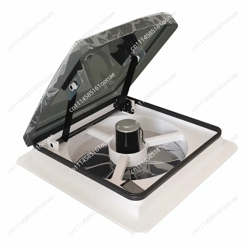 DC 12V/24V electronically controlled roof RV exhaust fan, suitable for marine RVs with rain sensors, 10 gears, RV internal