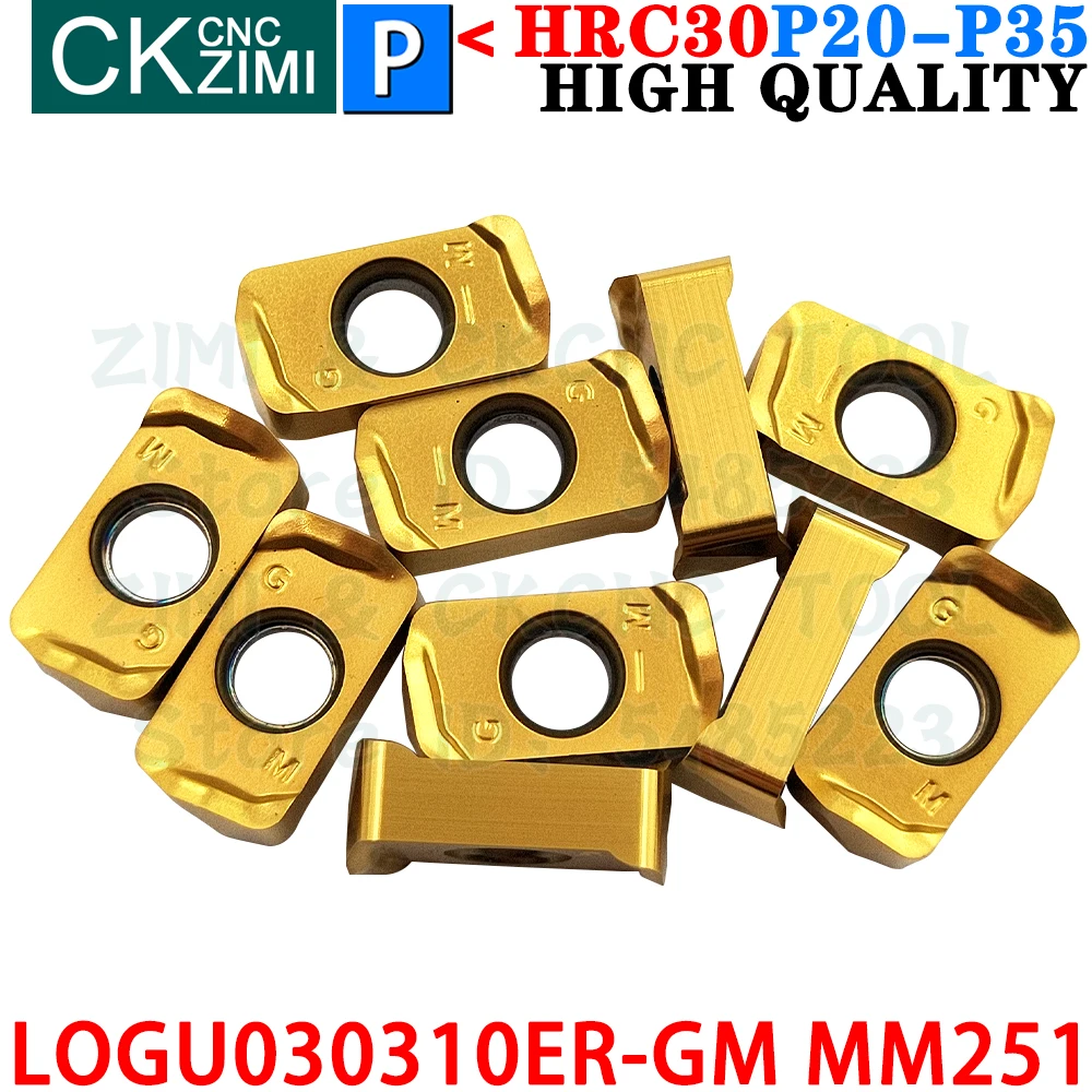 LOGU030310ER-GM MM251 LOGU 030310 ER GM MM251 LOGU030310 ER GM كربيد إدراج تغذية سريعة طحن إدراج التصنيع باستخدام الحاسب الآلي المعادن آلة طحن مخرطة أداة ل LNMU LNMU0303 LOGU0303 ER GM LNMU03R