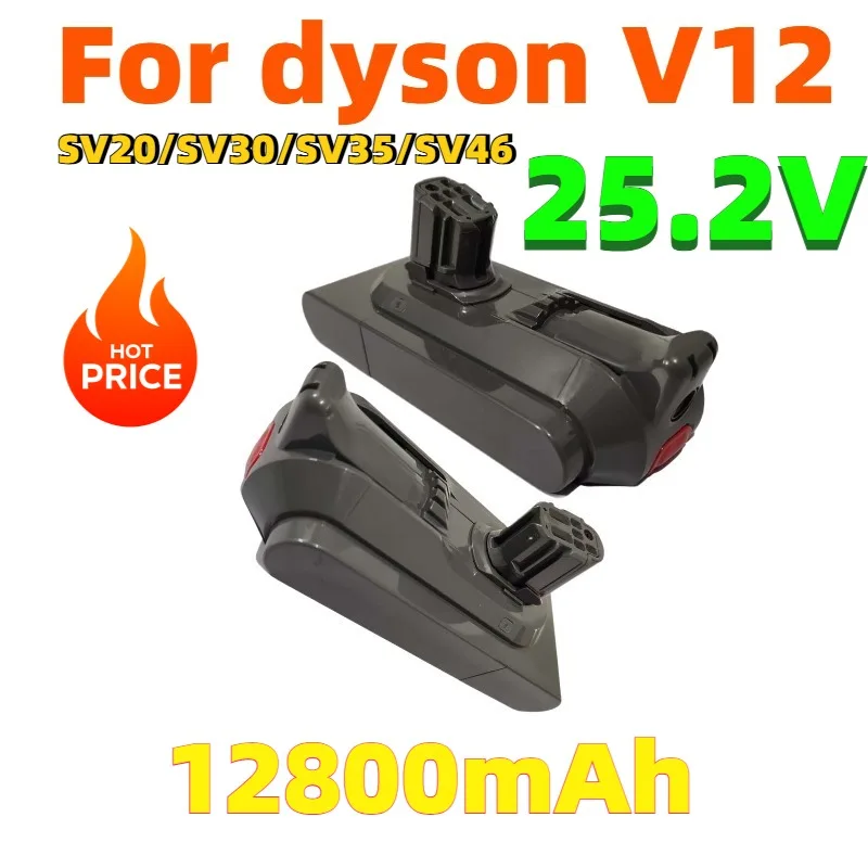 

For Dyson V12 Battery 6000/8000/10000 mAh 25.2V Battery Compatible With SV20 SV30 SV35 SV46 Vacuum Cleaner Long battery life