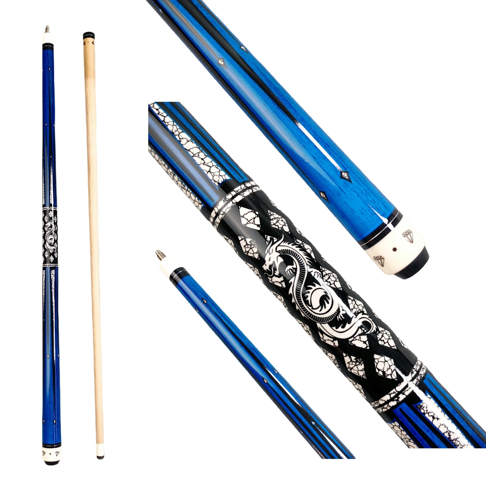 1 Premium Pool Cue 13mm Tip 58