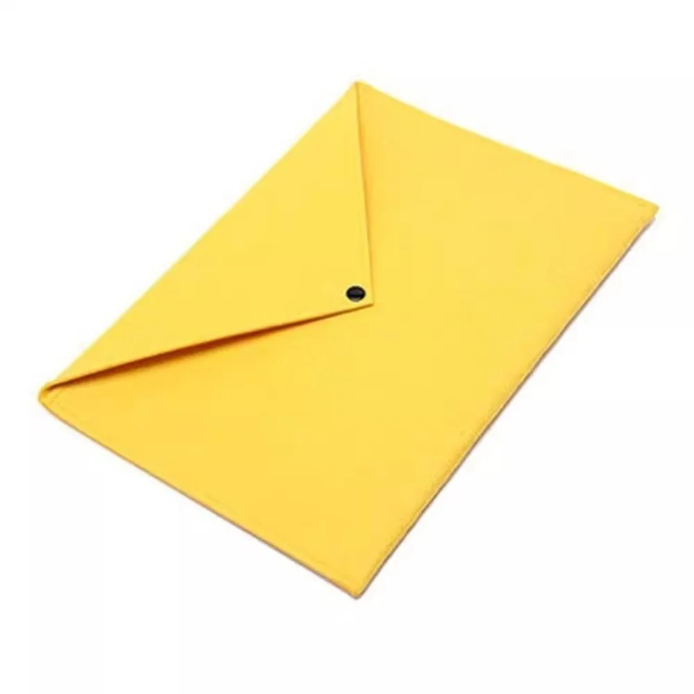 34x25cm A4 Document Bag Reusable Large Capacity File Pocket Envelope Snap Fastener Portfolio Case Holder School Office Use