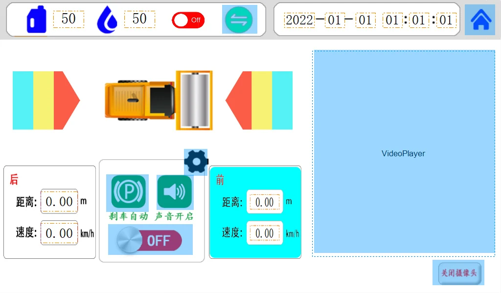 New Construction Machinery Parts 20m Anti-Collision Alert System Detection for Vehicles