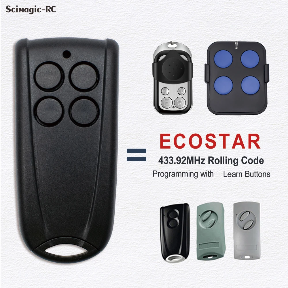 

For HORMANN Ecostar RSE2 Garage Door Opener Clone 433.92Mhz Rolling Code Ecostar RSC2 Remote Control for gate