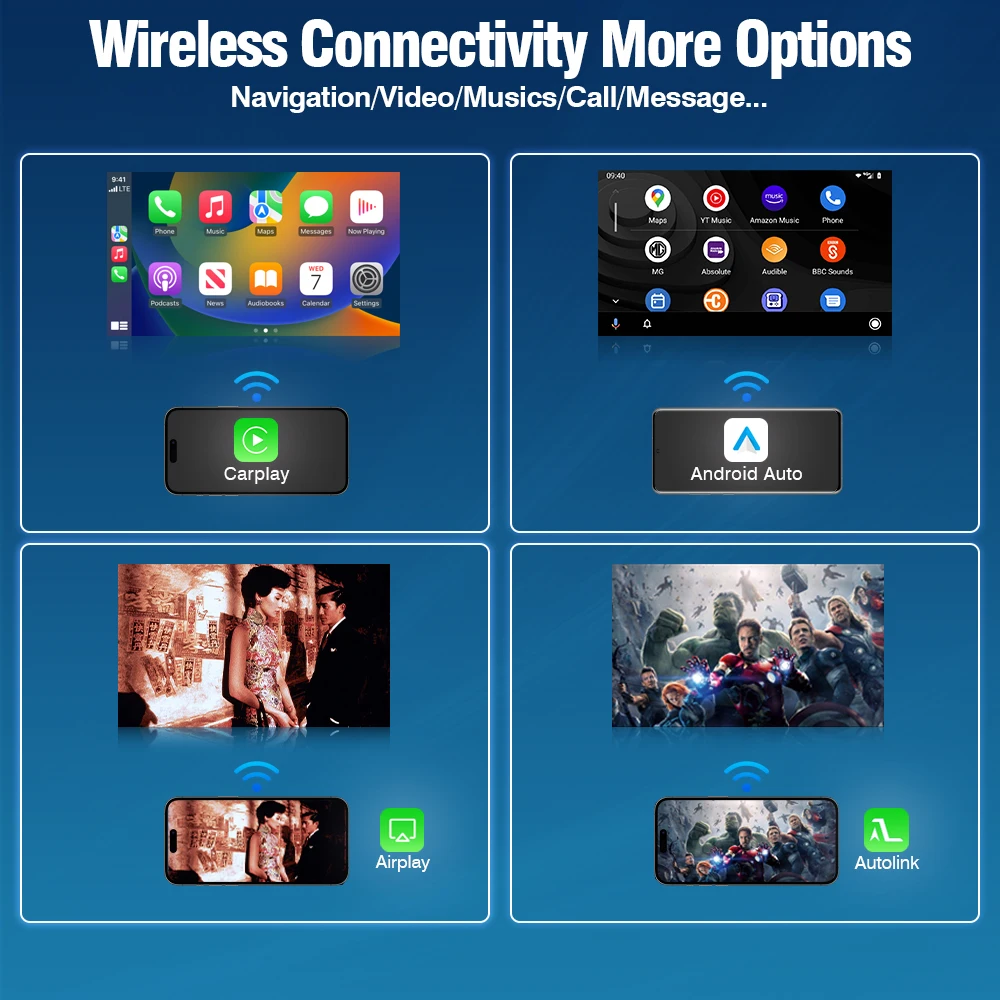 وحدة CarPlay اللاسلكية AUTOTOP لأودي A3 8 فولت Q2 8P 2012-2018 MIB2 MIB نظام أندرويد مجموعات التحديثية التلقائية عكس كام Airplay #3