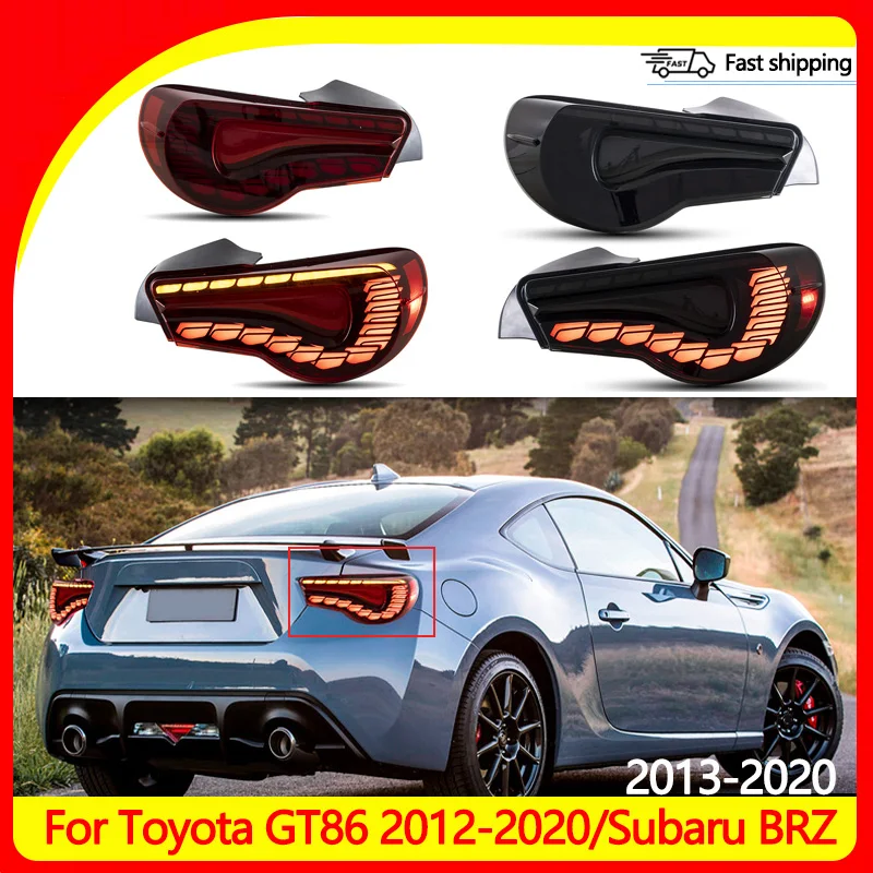 

For Toyota GT86 2012-2020/Subaru BRZ 2013-2020 Taillights Assembly Rear Tail Light Sequential Turn Signal Dynamic DRL Auto Lamp