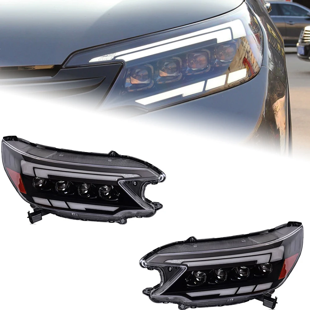 

AKD Car Styling Head Lamp for CR-V Headlights 2012-2014 LED Headlight led DRL Double Lens Hid Bi Xenon Auto Accessories