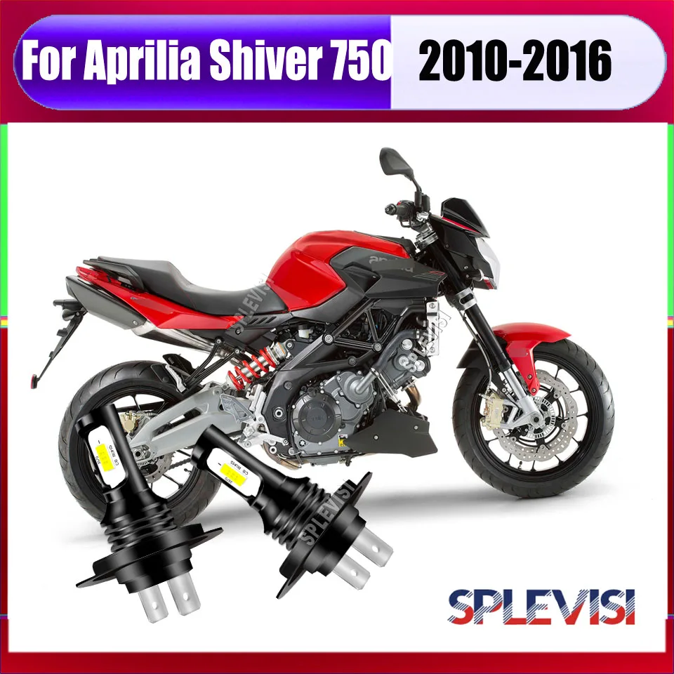 

2x H7 Motorcycle LED Headlight Bulb enable you to see the road clearly For Aprilia Shiver 750 2010 2011 2012 2013 2014 2015 2016