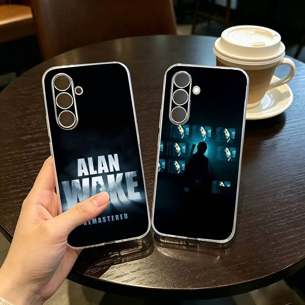 

For Alan Game Wake Phone Case Transparent Silicone Soft For SamsungA10,12,20,21S,30,31,40,50,51,52,70,71