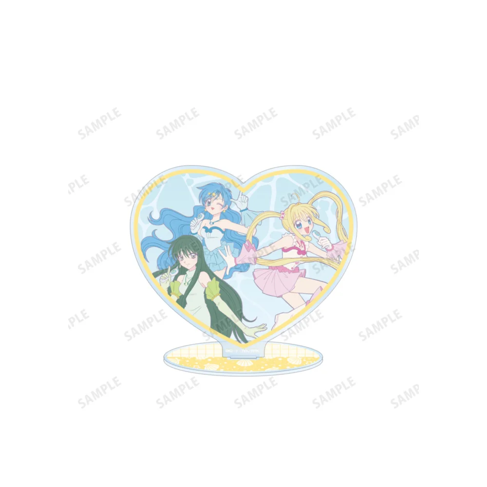 15cm Anime Cute Mermaid Melody Keychain Acrylic Stand Cosplay Characters Ornament Accessories Christmas Collection Gift
