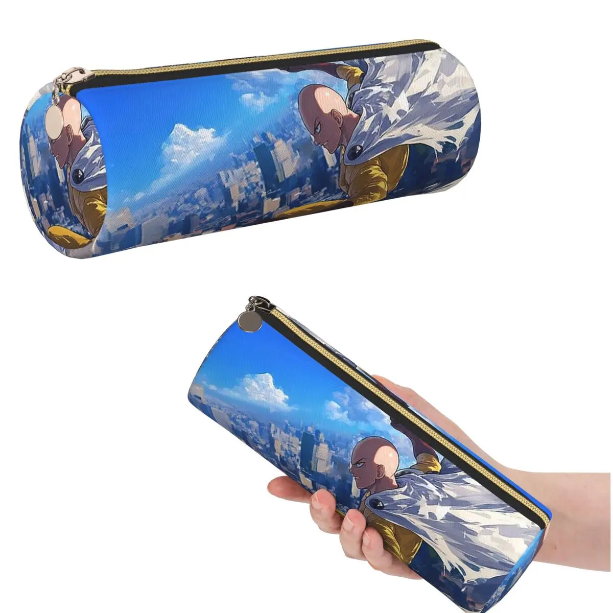 Anime One Punch Man Pencil Case for Studen School Pen Box Pencil Bag Stationery Supplies Pen Holder Bag