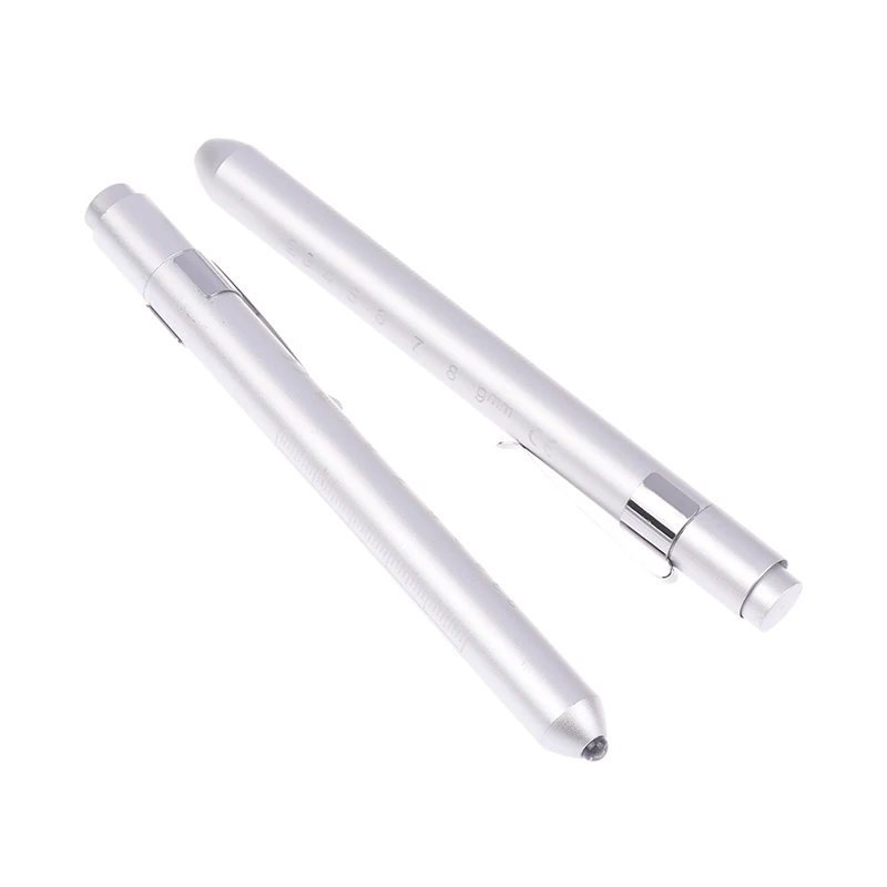 Przenośna Mini Latarka LED do Badania Jamy Ustnej, Latarka do Badania Źrenic, Medyczna Latarka z Miernikiem Źrenic i Linijką