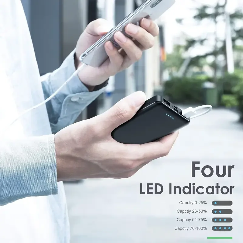 20000mAh Dual USB Port 5V 2A Fast Charger Power Bank Mini Portable External Battery Power For iPhone Samsung Xiaomi Huawei