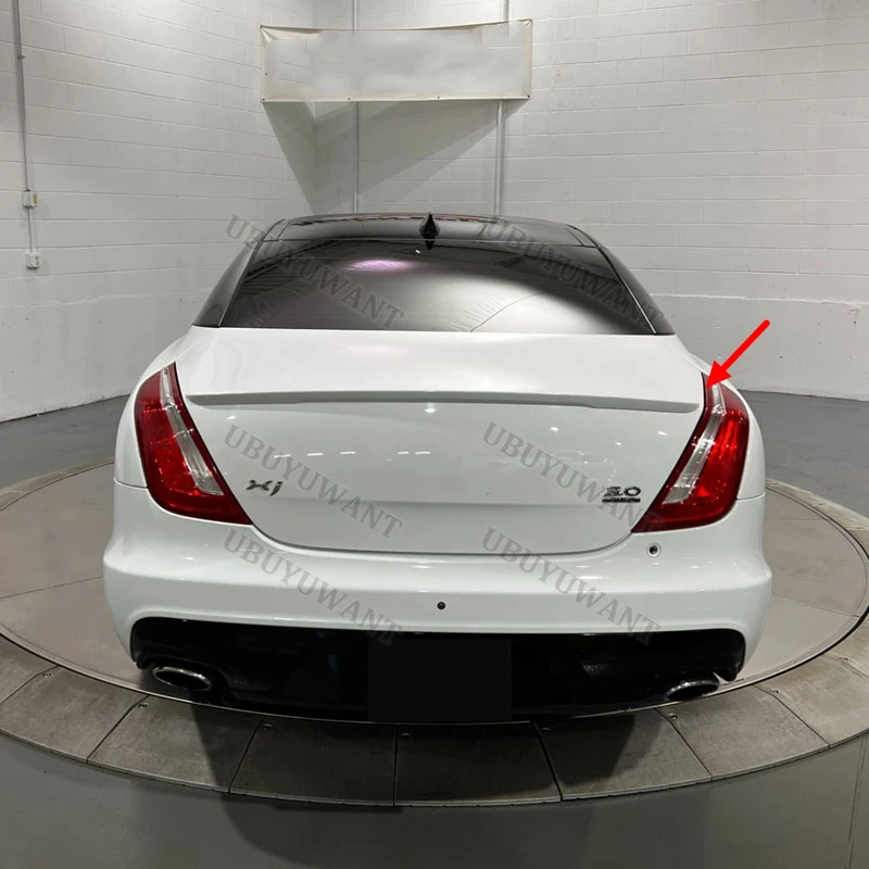 Image of Für Jaguar XJ 2011-2017 Heckklappen-Spoiler aus Kohlefaser, Original-Werksausstattung, Auto-Styling Zubehör
