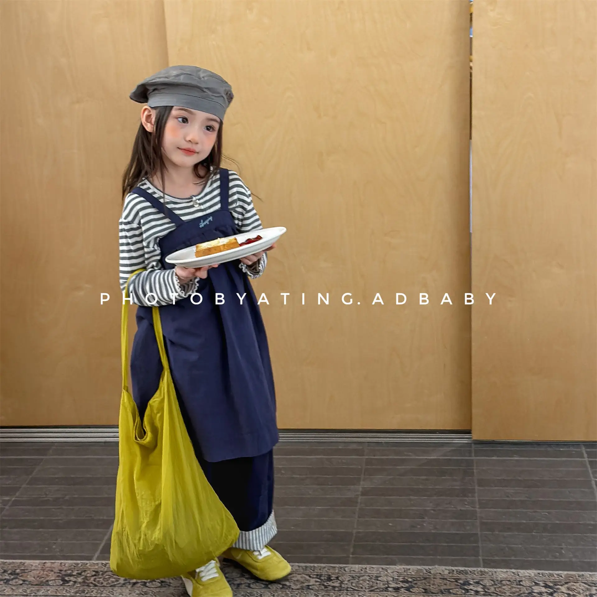 Girls Dress 2026 Spring and Summer New Childrens Clothing Korean Style Girls Baby Fashion Casual Simple Suspender Dress