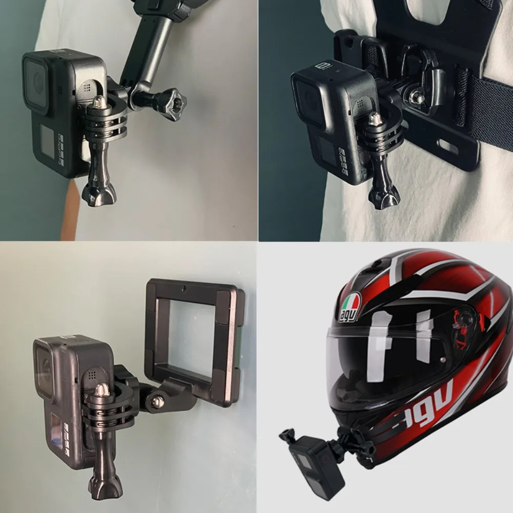 Adapter Bracket For GoPro 11/10/9/8 Chin Mount Holder Vertical Bracket Adapter Action Camera Accessories Motorcycle Helmet