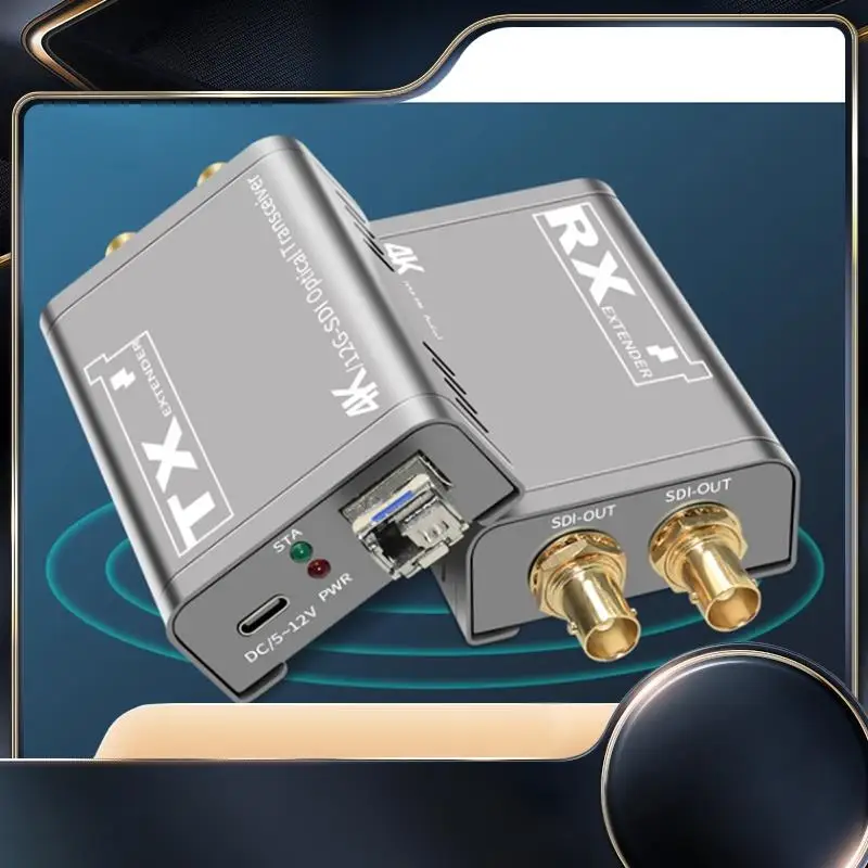 

Single Fiber LC Transmitter And Receiver, SDI Fiber Optic Extender, 20Km, Singlemode, 12G, 4K-N34R