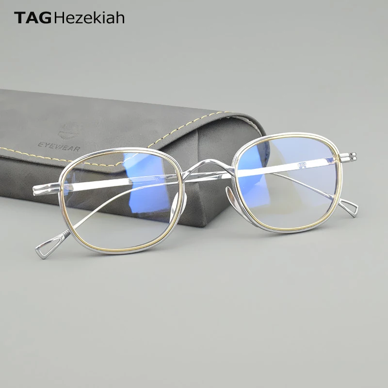 

KMN1221 brand Ultra light Titanium Glasses Frame Men Retro square Eyeglasses Woman Eyewear Myopia Optical Prescription spectacle