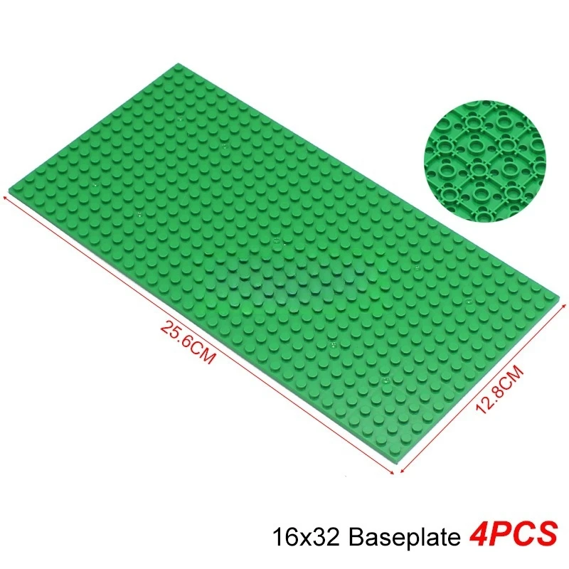 4PCS 16x32 Doppelseitige Grundplatte 3857 Kompatibel Klassische Baustein Zubehör MOC Modell Montage Basis Board Teil