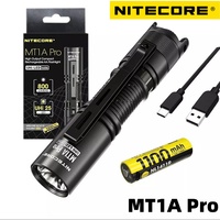 NITECORE MT1A Pro Handtorch UHi 25 LED Torch 800 Lumens Torch USB-C Rechargeable Compact LED Flashlight with Battery