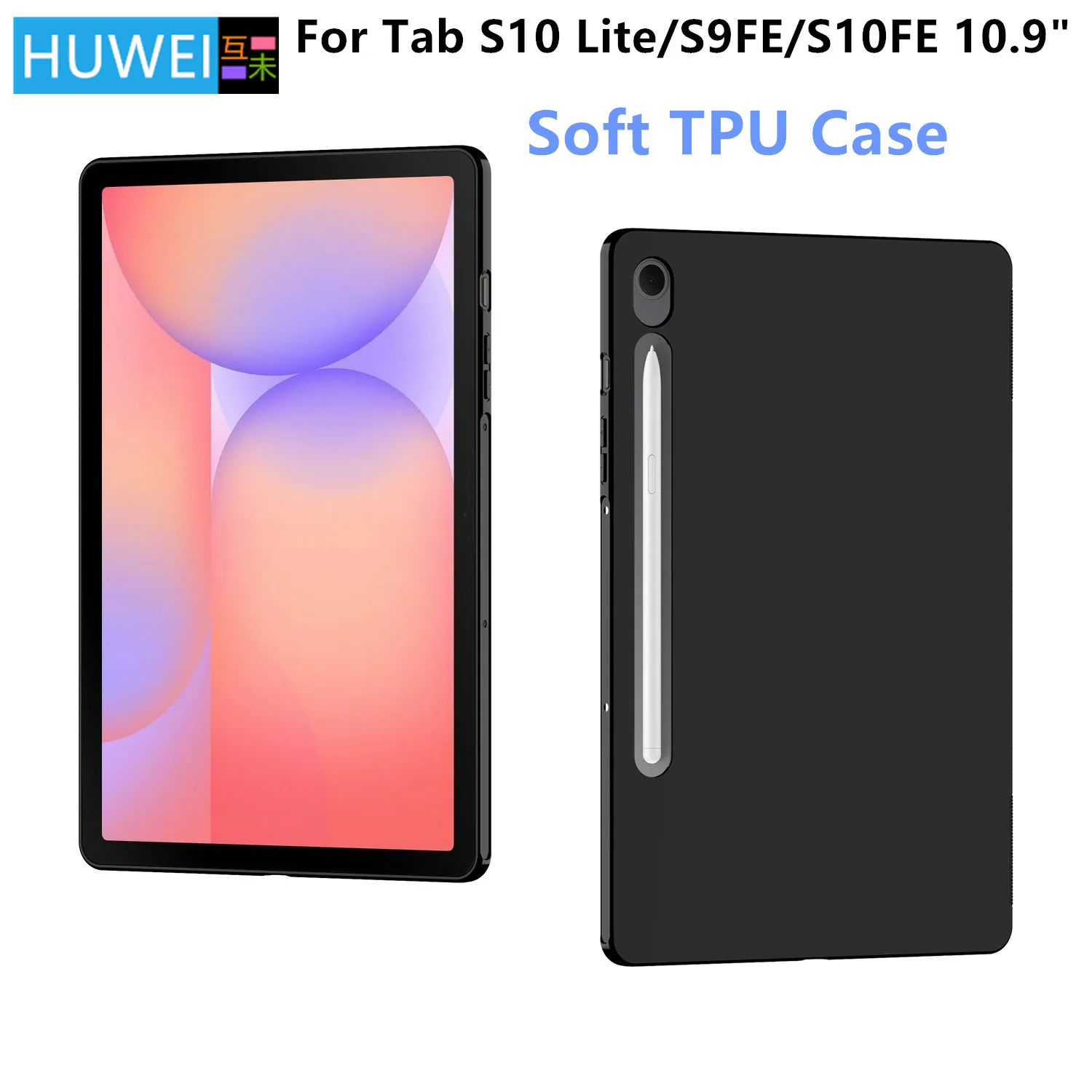 

Silicone Case For Samsung Galaxy Tab S10 Lite 10.9" 2025 SM-X400 X406B Tablet Back Cover for Galaxy Tab S9 FE / S10 FE TPU Shell