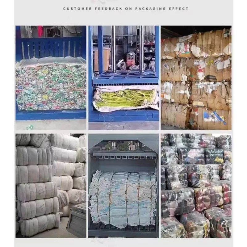 Film Waste Carton Compressed Plastic Bottle Can Pressing Machine Hydraulic Press Baling Machine