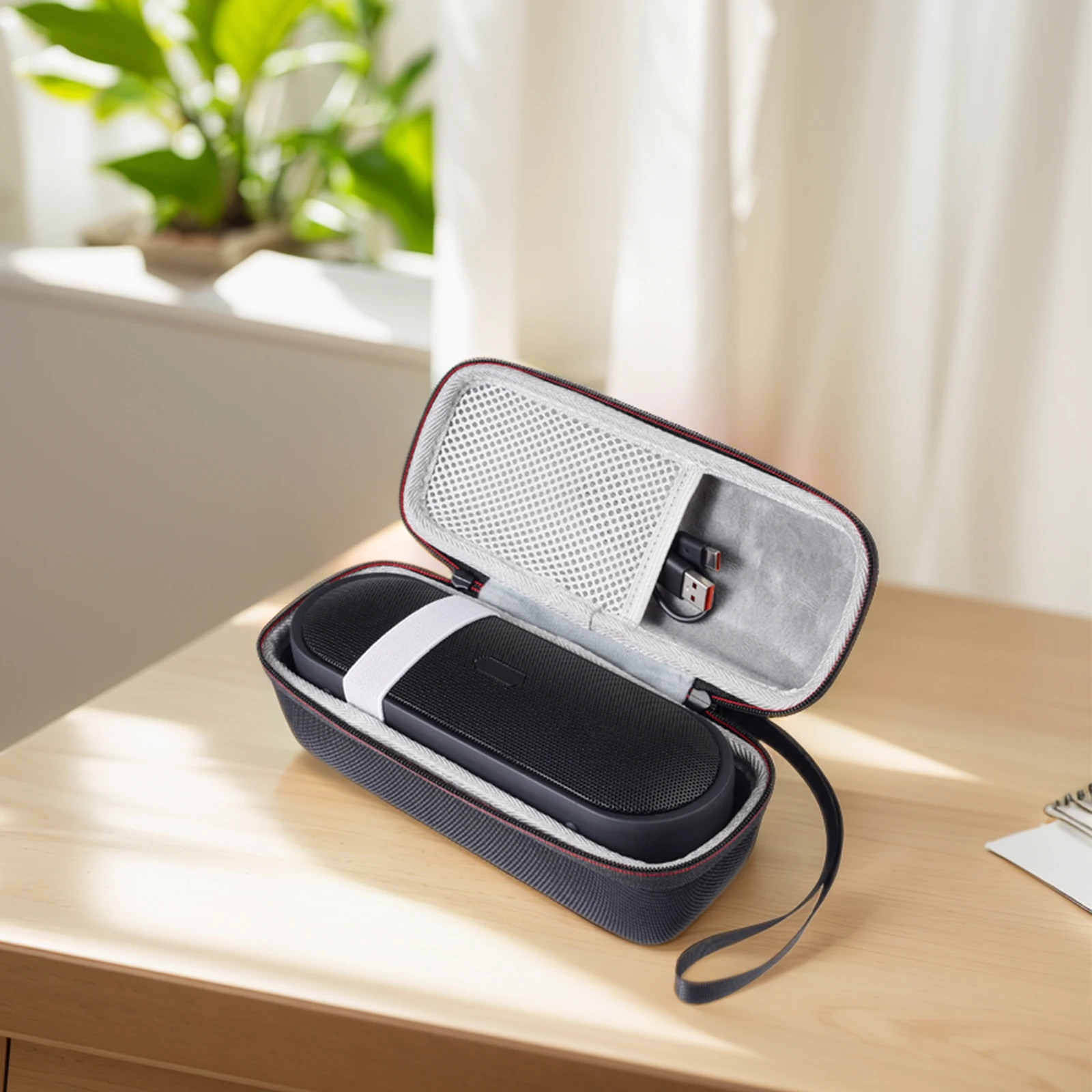 

EVA Hard Carrying Case Anti-scratch Travel Protective Case Splashproof Carrying Bag for Tribit XSound Plus 2 Portable BT Speaker