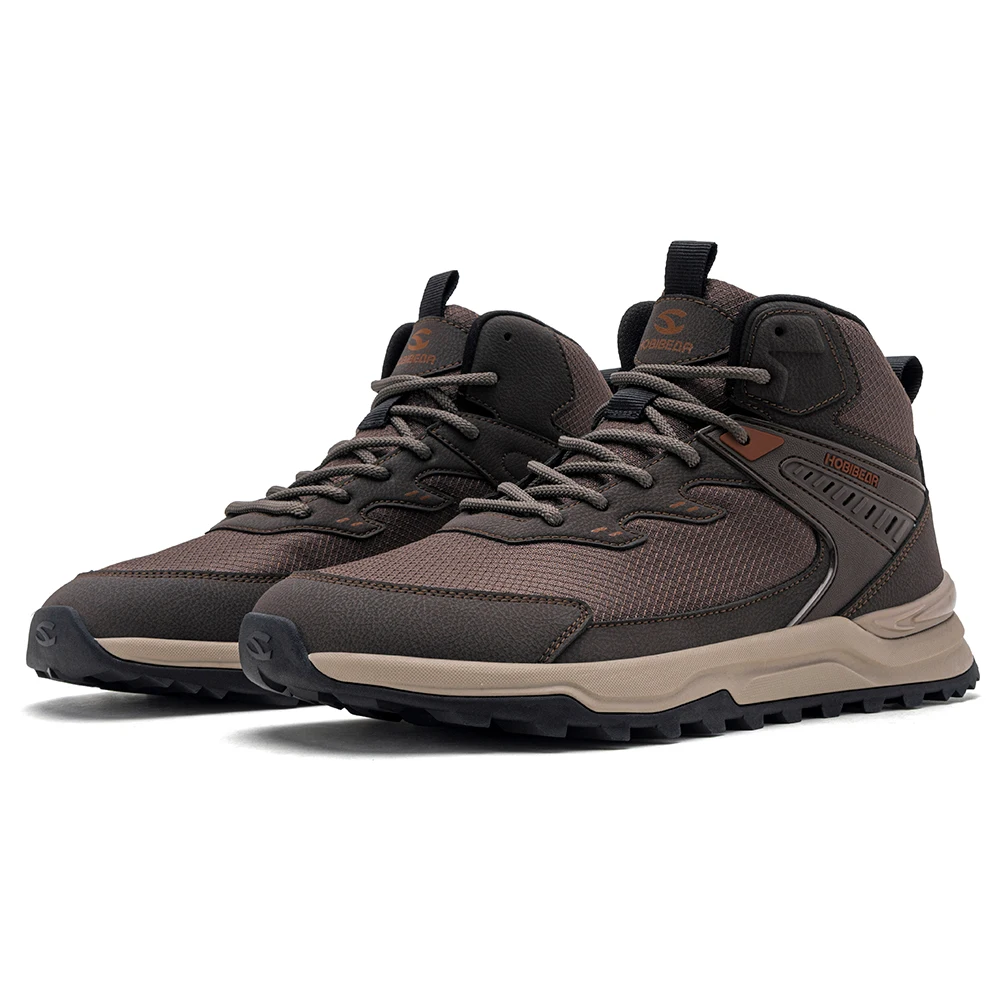HOBIBEAR Herren Knöchelhohe Wander- und Laufschuhe mit Breiter Passform, Rutschfeste Outdoor-Trail-Wanderschuhe für Männer – Detail 12