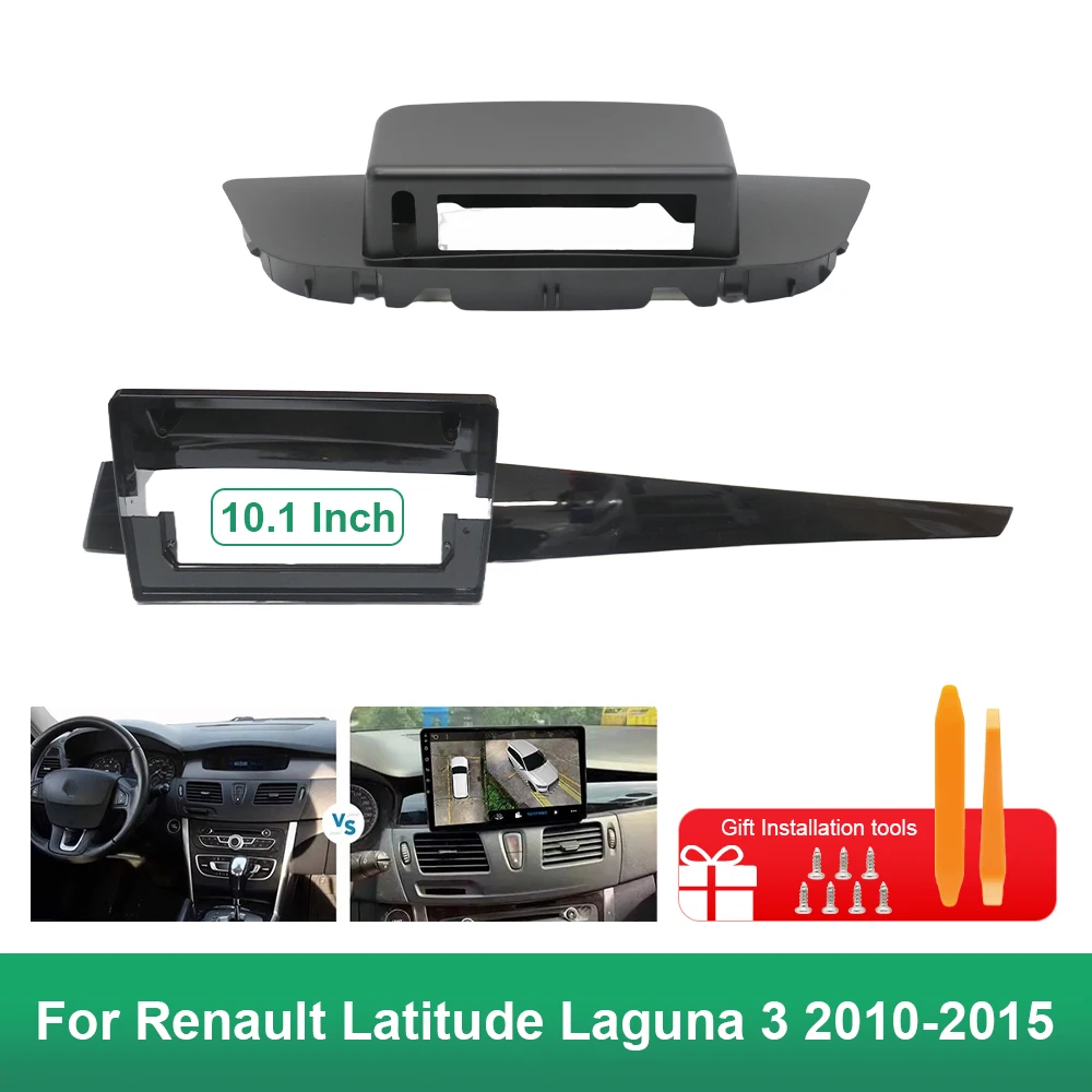 

Автомобильная рамка, лицевой адаптер, декодер Canbus Box, Android радиоприемник, комплект панели для установки приборной панели для Renault Latitude Laguna 3 10,1 дюйма