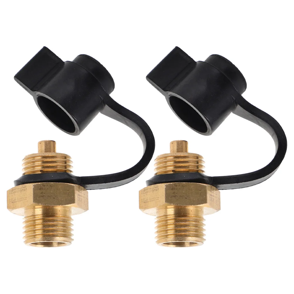 

2Pcs Gas Tank Connector Air Bleeder Valve for Compressor Pressure Relief Automatic Operation Maintenance Friendly