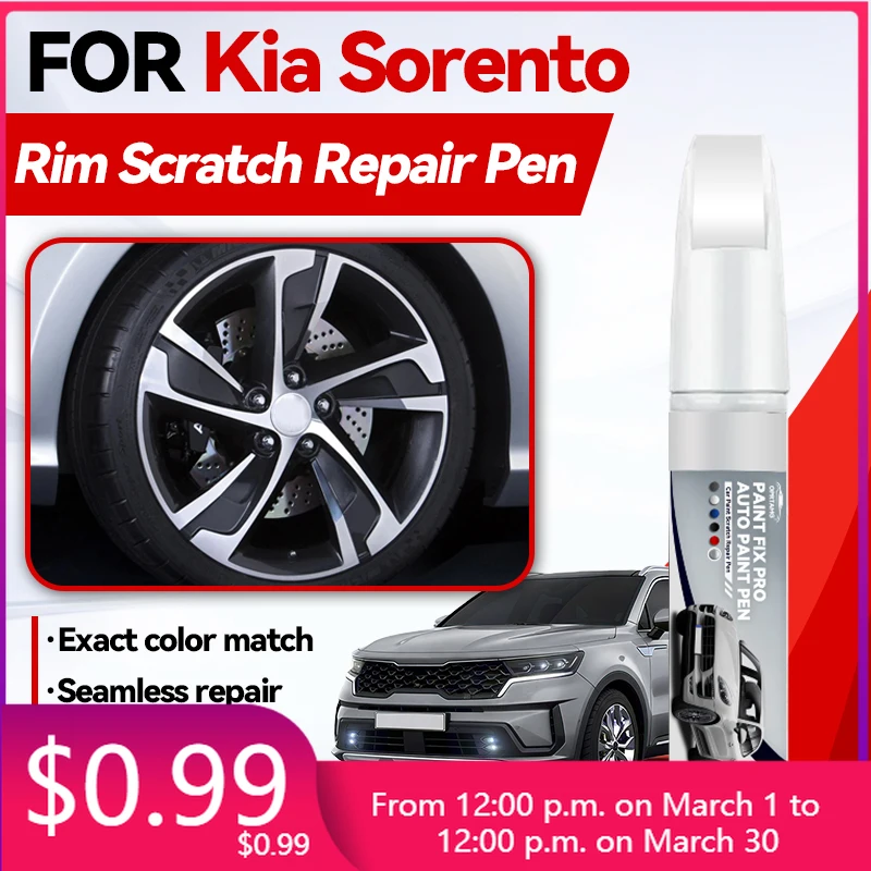 Car Accessories For Kia Sorento 2009-2025 XM UM MQ4 Paint Repair Pen Touch Up Scratch Remover DIY Auto Accessories Bla
