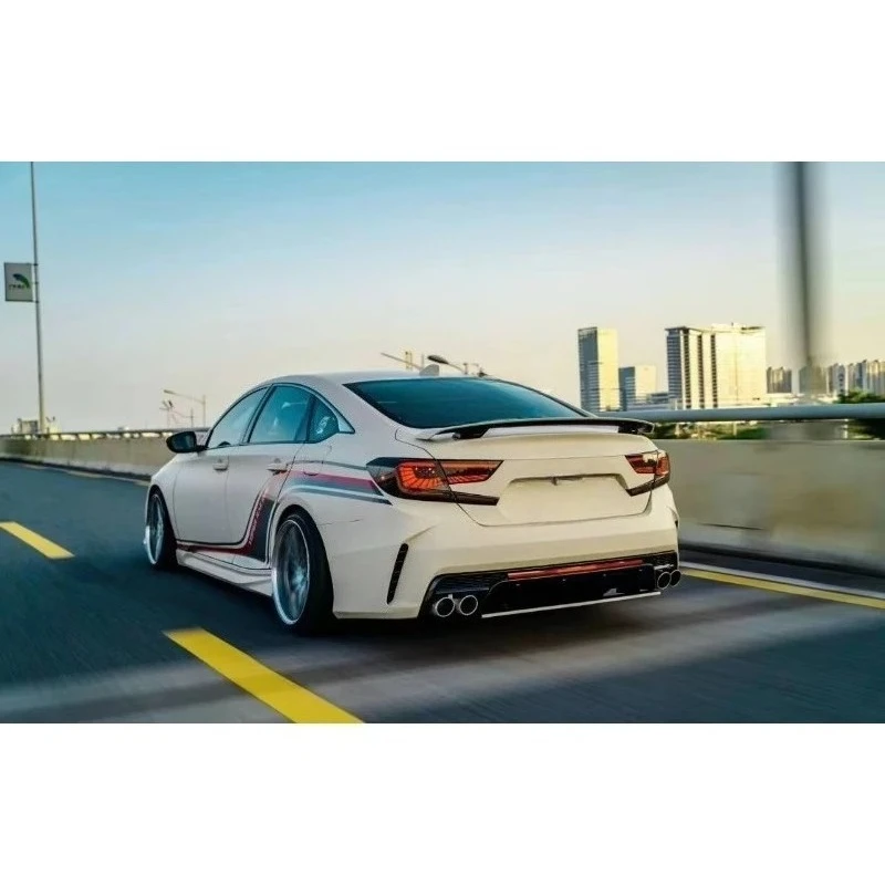 For 10th Generation Accord Upgrade Yofer Dragon Shadow Body Kit Car Bumper Front Lip Side Skirts Tuning PP STLF Body Kit