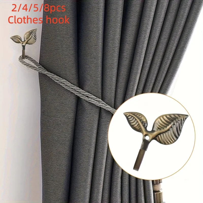 2/4/5/8 Stück robuste Haken aus Zinklegierung, stabile und stilvolle Wandhaken für Kleidung, Handtücher, Bademäntel, Taschen und Schlüssel.