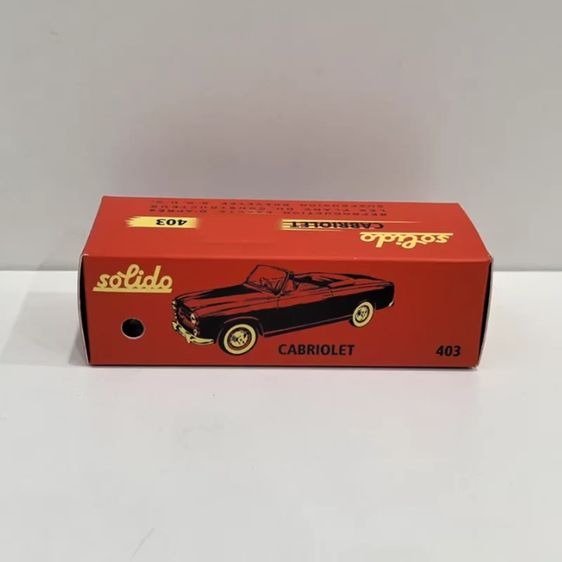 

SOLIDO 1/43 Scale CABRIOLET 403 Alloy Simulation Car Model Static Collection Decorated Holiday Toys Souvenir Gift