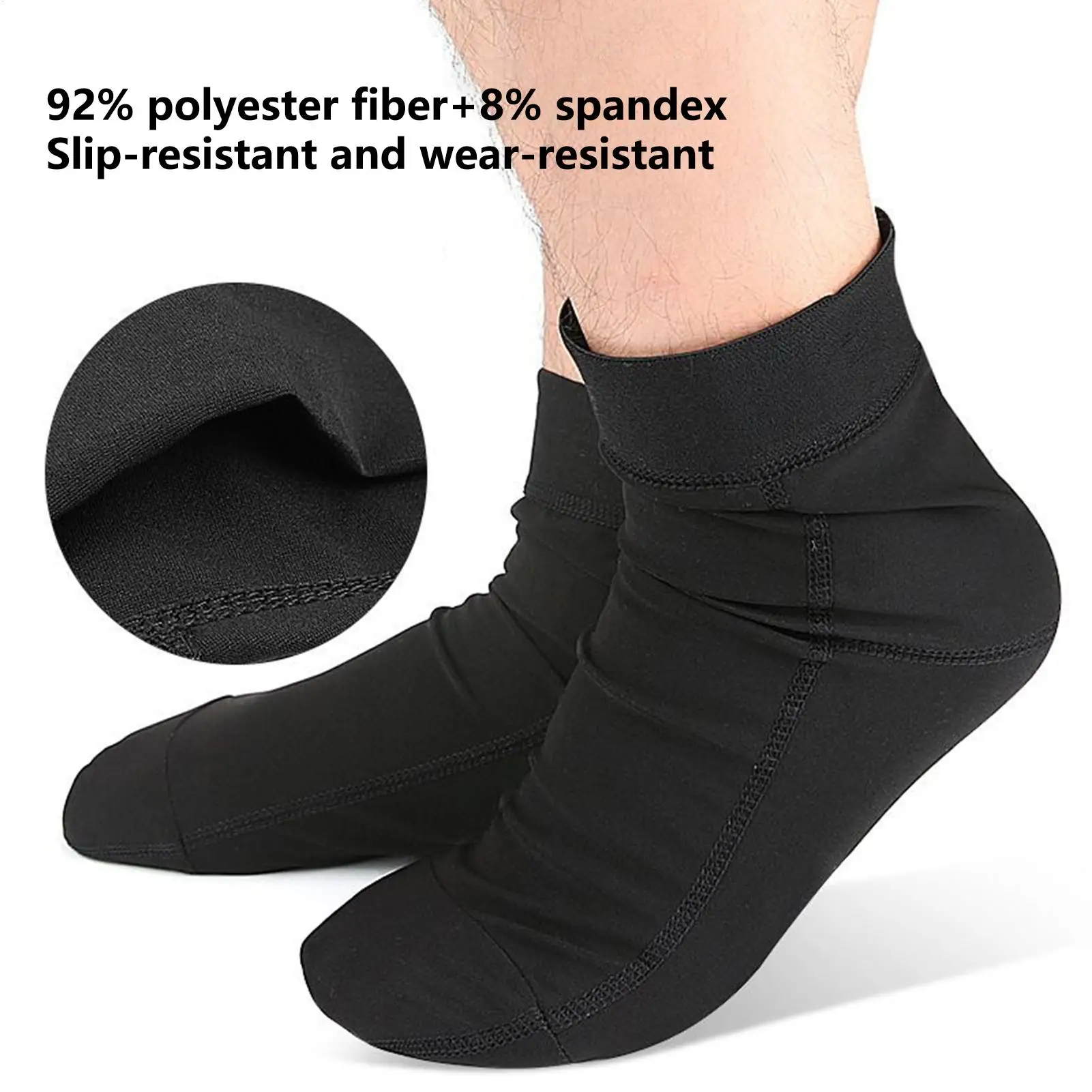 

Носки для беговой дорожки, носки для сауны, сжигающие жир, потливочные носки для сауны для взрослых, женщин, мужчин, тренировки в тренажерном зале, танцы, дома, пляжа, воды