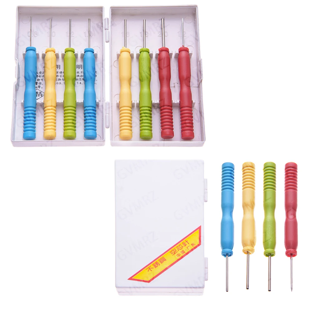 8PCS/Set Hollow Needles Desoldering Tool Electronic Components Stainless Steel Free Box For Integrated circuit  Desoldering 