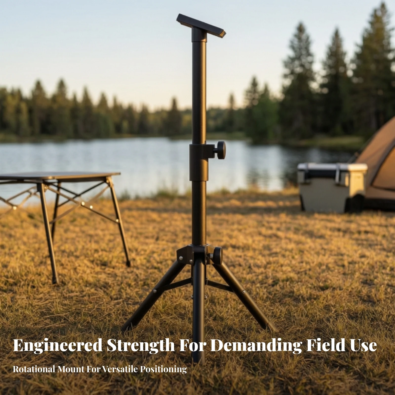 Mini Adjustable Tripod Support Stand Portable Tripod Support Stand with Carrying Bag Foldable Space-Saving for Outdoor Setups