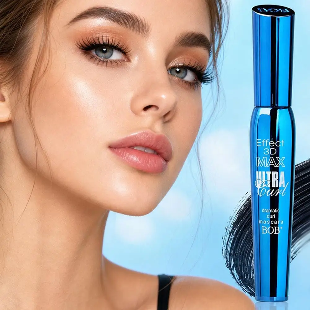 Bob Ultra Curl Mascara, 3d Max Effect Waterproof Mascara, 24h Long Lasting, Dramatic Volume & Curling Eyelash Makeup Cosmetics
