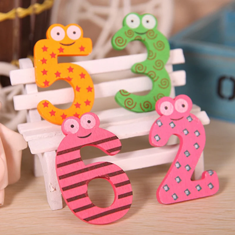 1Set Magnetic Learning Alphabet Letters Fridge Magnets Refrigerator Stickers Wooden Educational Kids Toys for Children