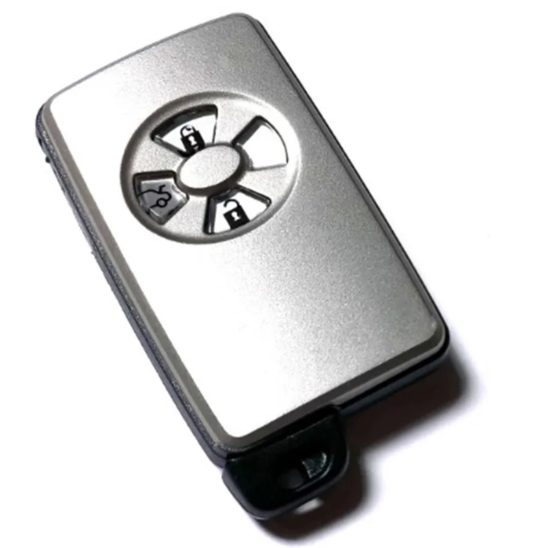 

3 шт. пустой сменный корпус для Toyota Avalon Reiz, смарт-ключа-карта, 3 кнопки, смарт-брелок с дистанционным управлением, 3 кнопки с необрезанным лезвием