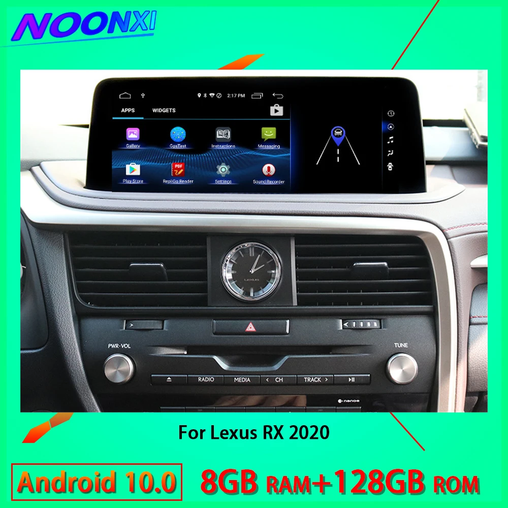 Car Bluetooth Radio Wireless Carplay 8G+128GB DSP 2 Din Android 10 Video Players Audio 5G WIFI GPS Navigation For Lexus RX 2020