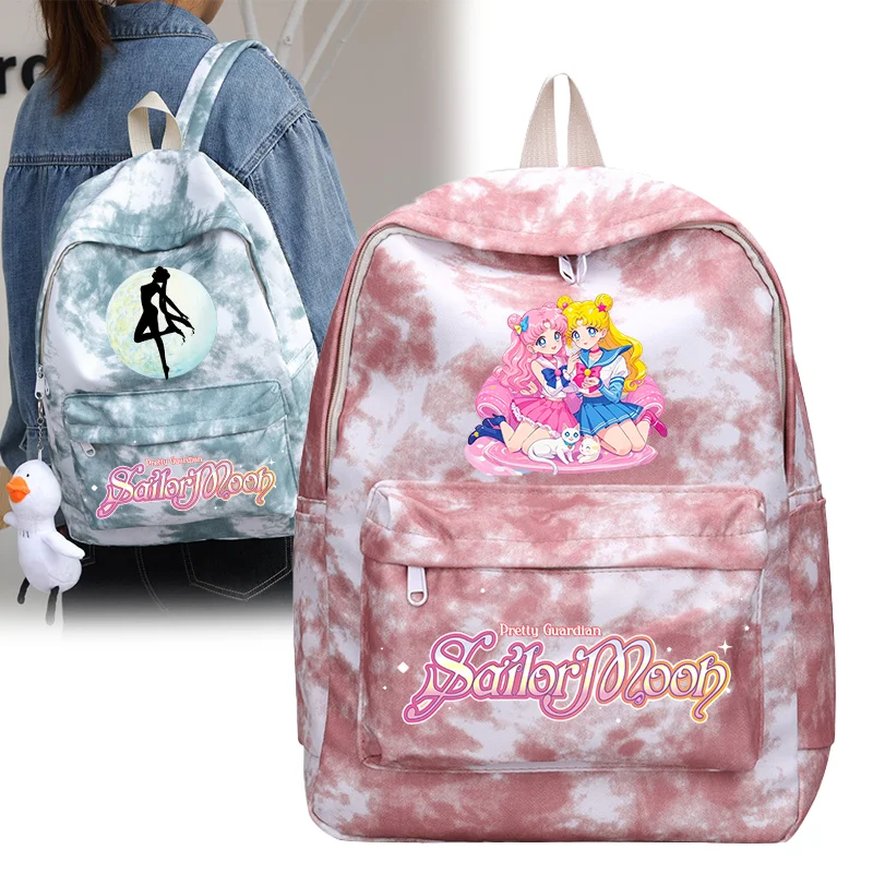 

Новый школьный рюкзак Sailor Moons для студентов, милый рюкзак с мультяшным принтом, рюкзак для мальчиков и девочек, большой вместительный рюкзак, сумка для книг, подарок для школы