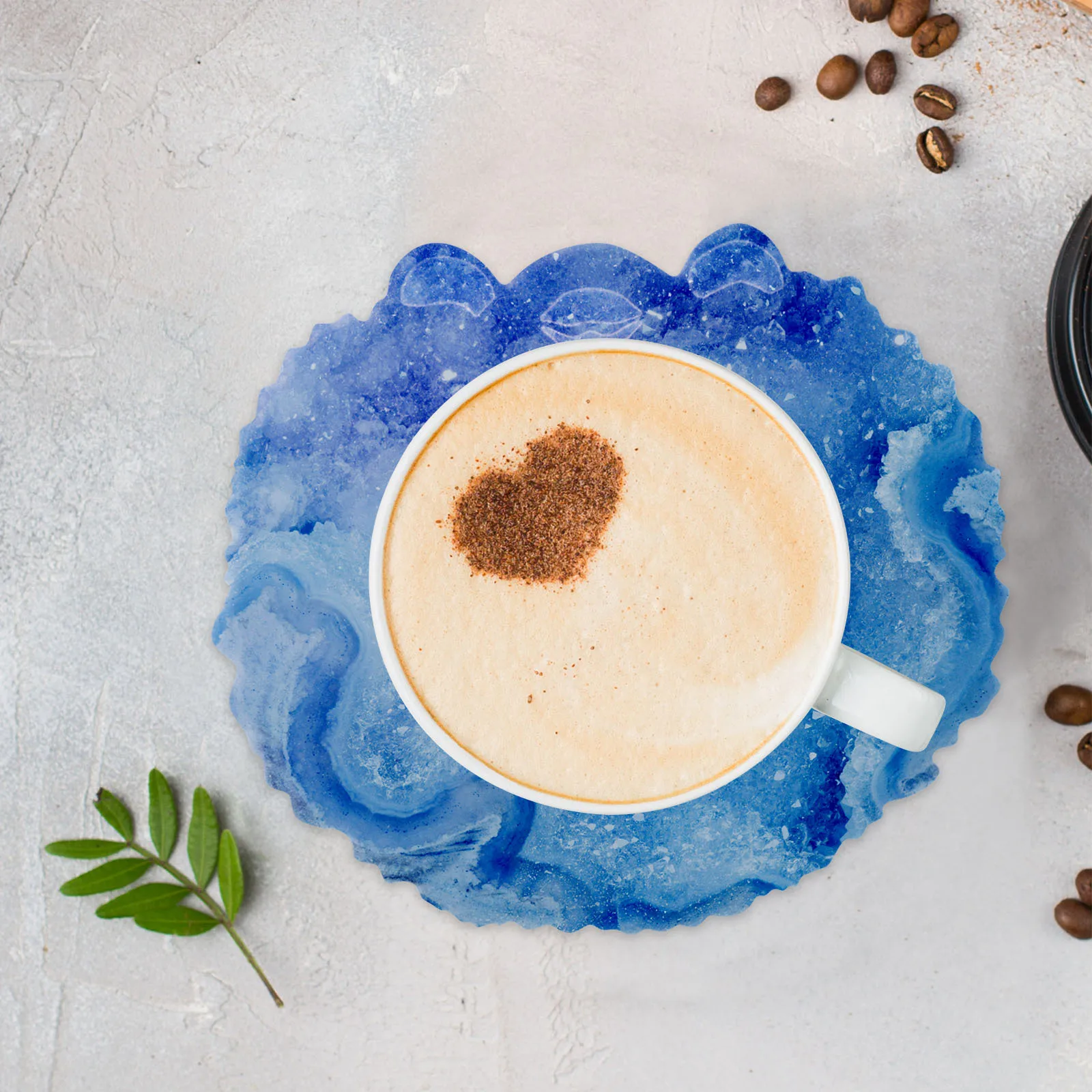 

1Pcs Crystal Epoxy Mold Silicone Coaster DIY Mold Set Creative Shape Home Decor Craft Project Heat Resistant Reusable Cup Mat