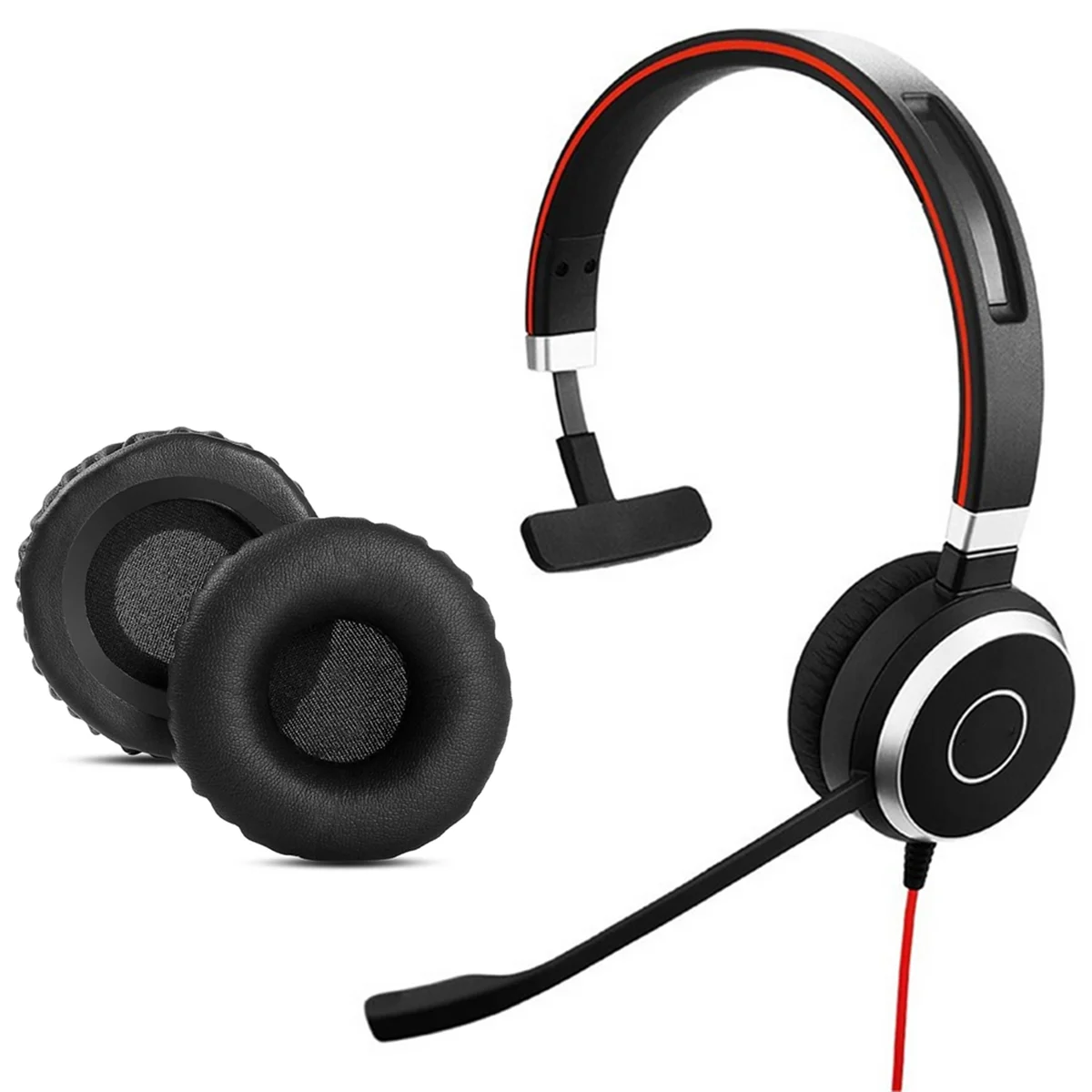 ポータブル多機能ヘッドフォンカバー,jabra pro 920, 930, 935, 9450, 9460, 9465, 9470,用のイヤーカップ,1セットあたり2個