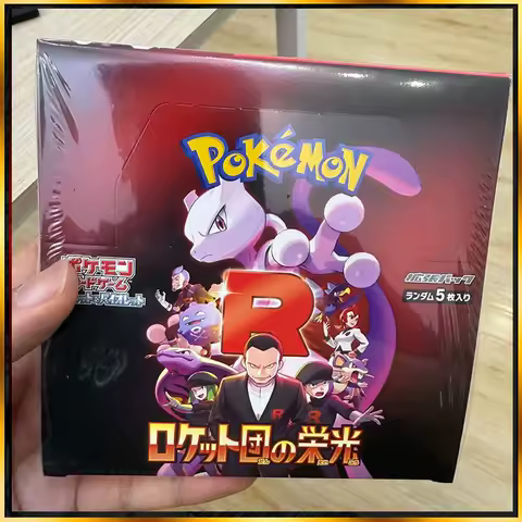 In Stock New Original Japanese Pokemon Cards SV10 Rocket Booster Box Packs Trading Cards Rare Collection Competition Game Gifts