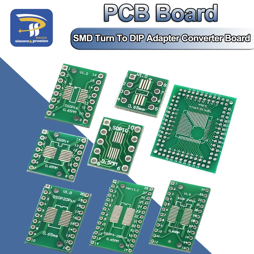 10PCS Zestaw płytek PCB SOP24 SOP8 SOP14 SOP16 SOP20 SOP28 SMD Turn To DIP Adapter Converter Plate SOP 8 14 16 20 24 28
