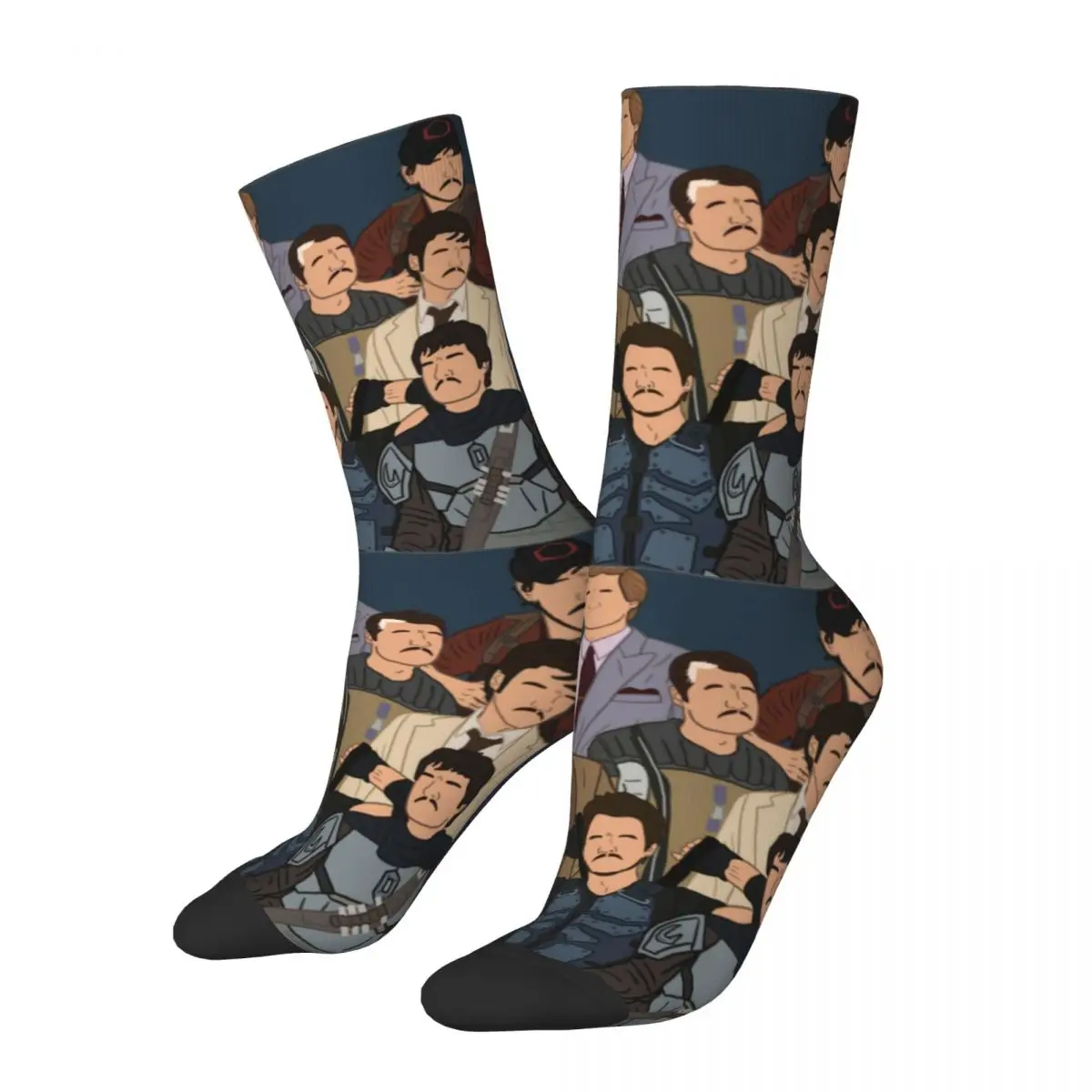 

Pedro Characters Design Theme Socks Merchandise for Men Flexible Print Socks