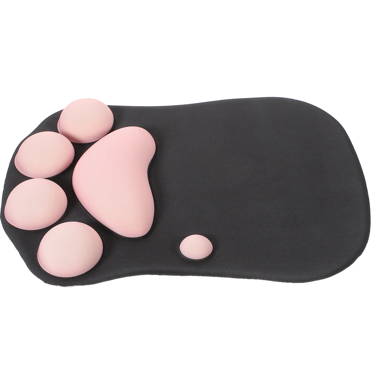 Silicone Mouse Pad Cat Paw Pattern Ergonomic Wrist Support Gaming Mouse Mat for Office Home Desk Comfort Fast Precise Tracking