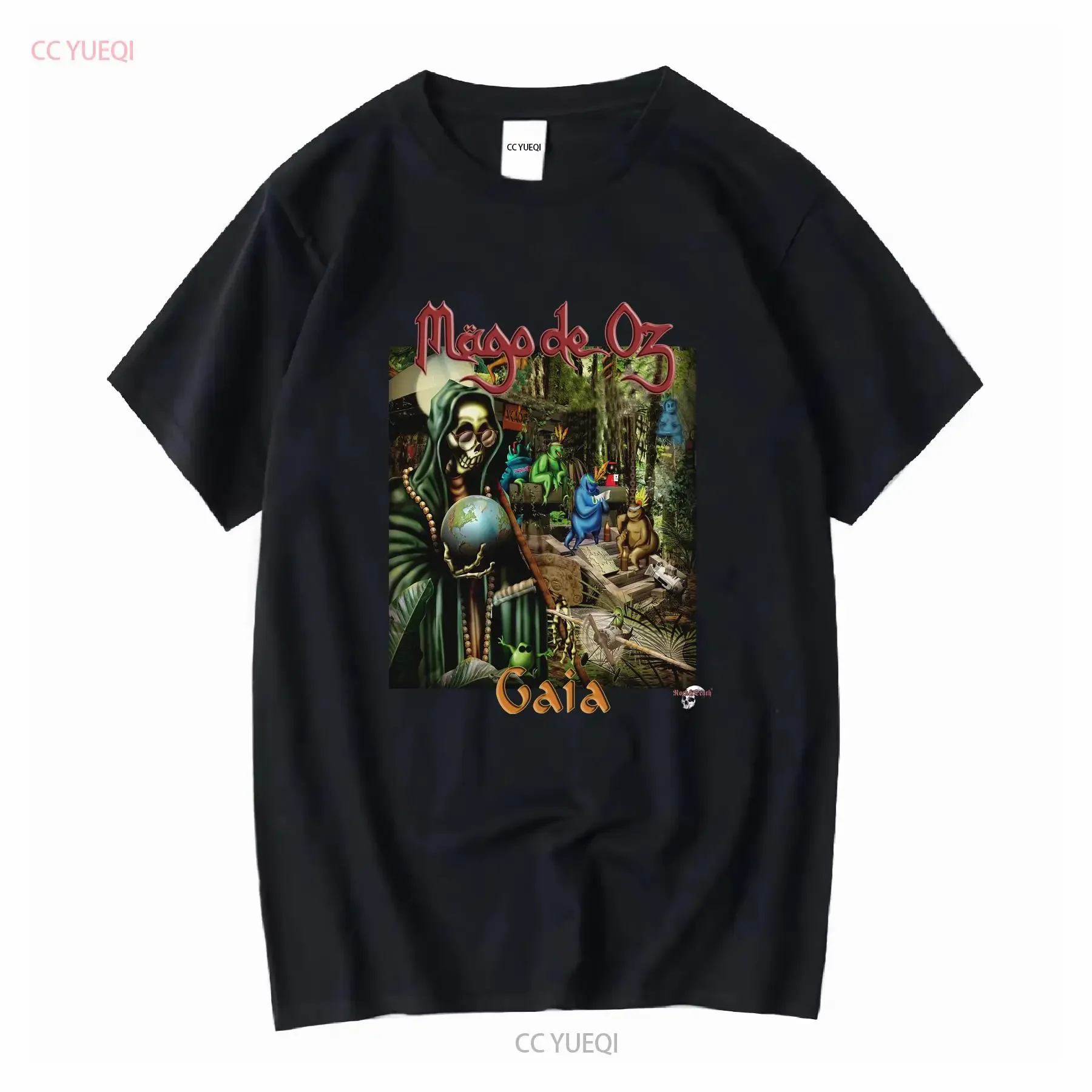 Vintage Mago De Oz Gaia Black Metal Music Punk Band Spanish Folk Tour T Shirt long or short sleeves vintage Washed graphic Soft
