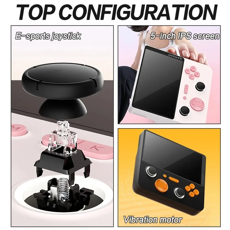 Nieuwe E5plus Handige Handheld Game Spelers Android Dual Systeem 5-Inch 2 + 16 gb Retro Nostalgische groot Scherm Arcade Game Machine