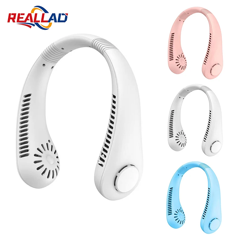 

X5 шейный вентилятор Портативный безлопастной подвесной шейный вентилятор Перезаряжаемый 3-скоростной регулируемый вентилятор для улицы Лето Носимый вентилятор громкой связи